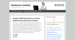 Desktop Screenshot of healthcareusability.com