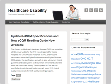 Tablet Screenshot of healthcareusability.com